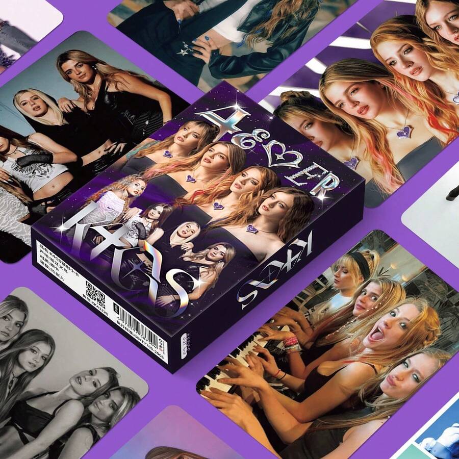 55pcs Argentina Women's Team K4OS Girl Group Star K-POP Merchandise LOMO Collectible Holographic Cards