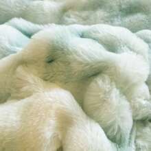 Faux Rabbit Fur Solid Color Versatile Plush Duvet Cover, Soft And Comfortable, Machine Washable, Suitable For Bedroom, Guest Room, Bedding Decor, Holiday Gift, 150*200*230 Duvet Cover, Pillowcase Not Included, No Insert - Green - View 6