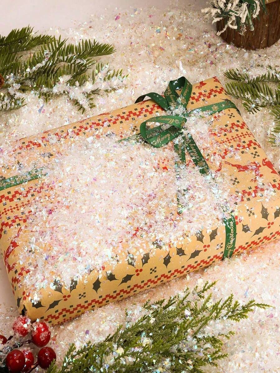 100g Christmas Snow Decorations, Used For Christmas Village Decorations, Christmas Parties - Snow Confetti - View 1