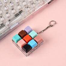 Mini Mechanical Keyboard Keychain Solid Color 9-Grid DIY Stress Relief Button Toy Pendant Creative 9-Grid Fidget Toy Keychain DIY Solid Color Mini Mechanical Keyboard Stress Relief Pendant Creative Solid Color 9-Grid DIY Keychain Mini Mechanical Keyboard Stress Relief Button Toy Pendant Solid Color 9-Grid Stress Relief Button Toy | Mini Mechanical Keyboard DIY Keychain Pendant DIY Creative 9-Grid Mechanical Keyboard Keychain Solid Color Stress Relief Button Small Toy Pendant - Multicolor - View 5