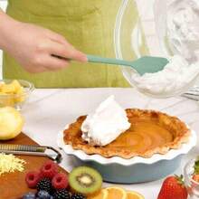 1/4pcs Heat-Resistant Silicone Spatula, Cream Cake Smoother, Jam Stirring Scraper, Baking And Cooking Tool Kitchen Scraper, Suitable For Baking, Stirring, Scraping, Cooking Silicone Spatula, Baking Accessories, Ideal Choice For Kitchen Use. - 彩色 - 查看 5