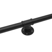 ZhdnBhnos Stair Handrail, 8 Feet Handrails For Stairs, Galvanized Metal Industrial Pipe Railing Indoor Pipe Stair Railing With Wall Mount Support, Round Corner - 8ft - View 7