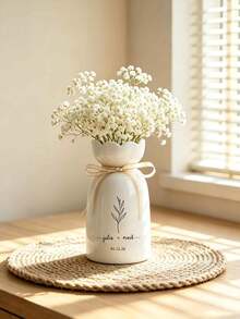 Customized Ceramic Wedding Vase, Couple Engagement Gift, Anniversary Keepsake, Boho Home Decor - Multicolor - View 8