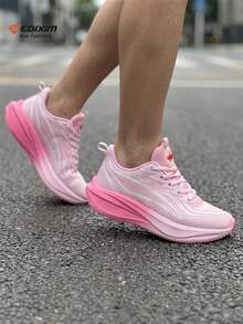 EDIXIM Women's Soft Sole Road Running Shoes 2026 Summer Mesh Breathable Student Sports Shoes Shock Absorbing Lightweight Running Shoes - Pink - View 6