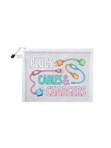 Cable And Charger Storage Bag - Multi-Functional Travel Organizer For Chargers, Cables, Electronic Devices - Dynamic Tech Organizer For "Outlets, Cables And Chargers". This Compact And Affordable Storage Bag Is Perfect For Your USB Cables, External Batteries, Headphones And Chargers. - Multicolor - View 16