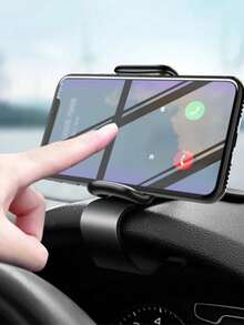 Car Dashboard Phone Holder Clip, Stable Anti-Drop Rotatable Navigation Dedicated Phone Clip, Universal For All Models, Practical Car Accessory Gift For Driver Friends - Multicolor - View 1