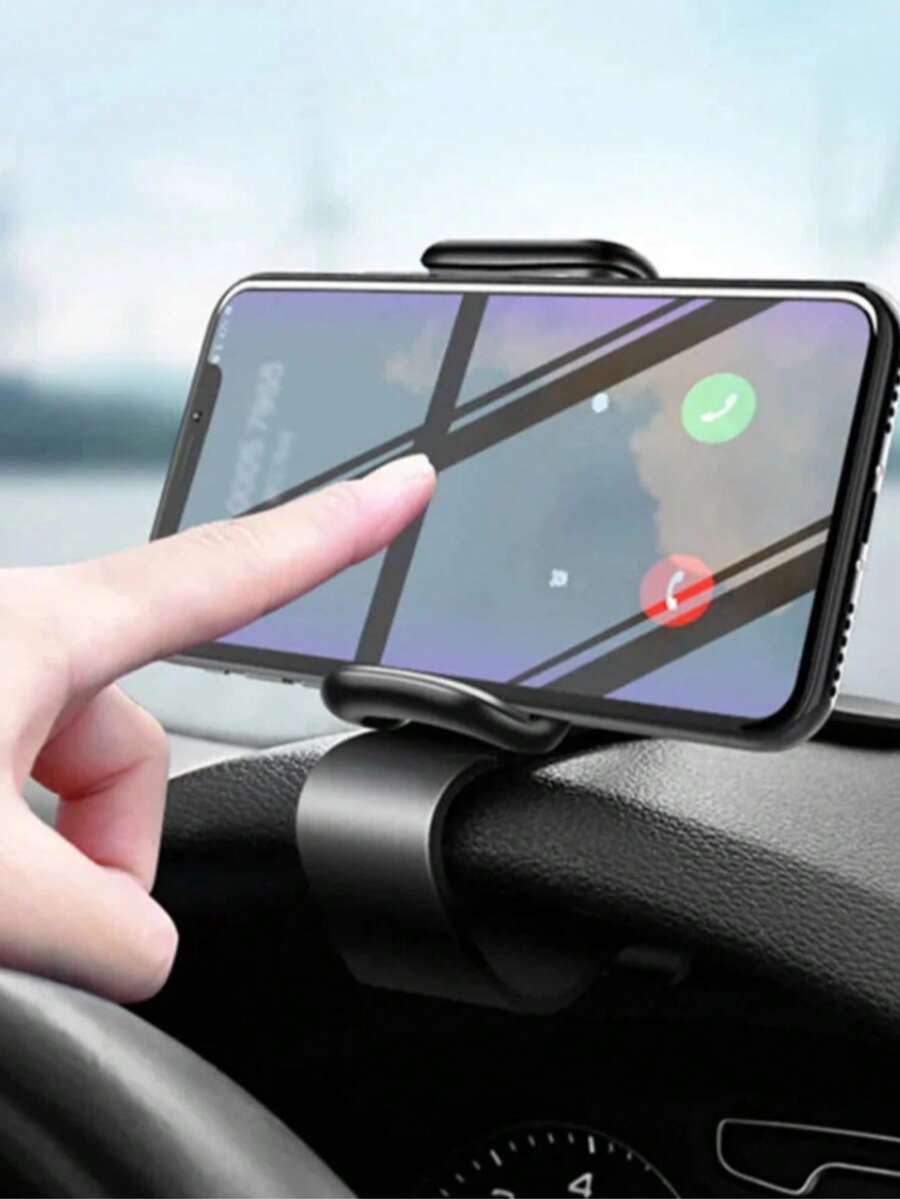 Car Dashboard Phone Holder Clip, Stable Anti-Drop Rotatable Navigation Dedicated Phone Clip, Universal For All Models, Practical Car Accessory Gift For Driver Friends - Multicolor - View 1