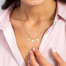 Kalvine Engraved Name Necklace - Custom Family/ Name Pendant, 18K Golden Plated 304L Stainless Steel Suitable For Mom, Grandma Gift, Mother's Day - Multicolor - View 9