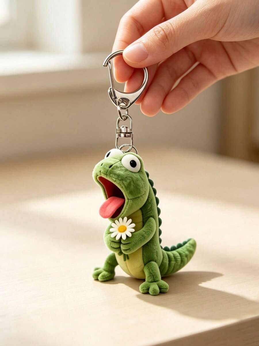 Lizard Pattern Keychain, Multiple Styles Available, Party Pendant, Multi-Functional Keychain Decoration, Phone Charm, Backpack Charm, Key Charm, Car Charm, Party Fashion Accessory, Fun 2D Acrylic Accessory, Suitable For Backpack, Bag, Car Key Charm And Daily Use, Great Choice For Couple Gifts And Party Supplies - Multicolor - View 1