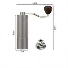 1 buah, Penggiling Kopi Manual Versi Baru Berkualitas Tinggi, Penggiling Kopi Tangan Warna Perak, Mata Gerinda Kerucut Stainless Steel, Penggiling Biji Kopi, Aksesori Dapur untuk Kopi, Kemasan Kotak - Perak - View 7