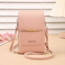 Women's Crossbody Bag Fashion Minimalist Large Capacity Multi-Function Touchscreen Phone Bag - Multicolor - View 3