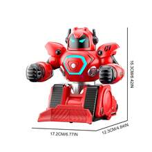 2Pcs RC Battle Robot Toy, 2.4G Remote Control Intelligent Fighting Robot, Dual Player Boxing Battle Robot, Parent-Child Interactive Combat Game Toy, Electric Smart Fighting Robot, Back To School Gift, Christmas , Birthday , Holiday Gift For Kids - Red + Blue - View 11