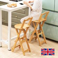 Bamboo Bar Stools Kitchen Breakfast Bar Seat Barstool Foldable Dining Chair - UK-g053501 - View 6