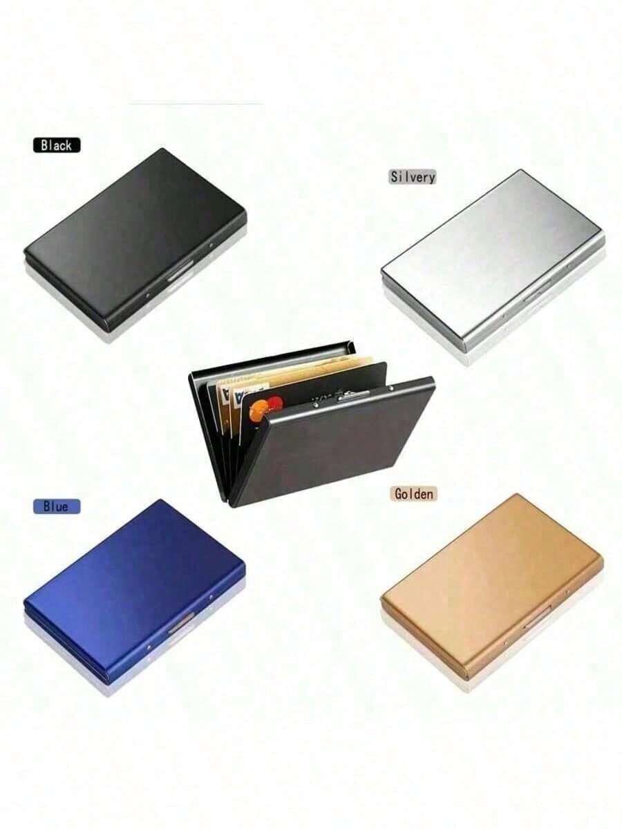 1pc Stainless Steel Card Holder, Ideal Gift For Dad, Men's Premium Stainless Steel Card Holder, Functional Anti-Magnetic Card Holder, Anti-Theft