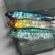 3pcs Fishing Lure 10cm 17.5g Floating Pencil Bait - Multicolor - View 3