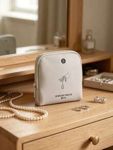 Portable Zipper Jewelry Storage Bag, Multi-Pocket Travel Jewelry Organizer, Anti-Scratch Mini Earring & Bracelet Storage Box, Suitable For Daily Outings And Bedroom - Multicolor - View 2