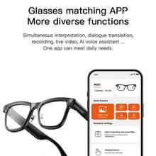 AI Smart Camera Glasses, Supports 139 Languages Real-Time Translation, 8MP HD POV Camera, Bluetooth 5.4, Voice Control, Music & Calls, Photo & Video Recording, Suitable For Travel, Social Communication And Vlog Creation Smart Device - View 6