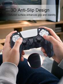 1pc Camo Print Game Controller Case Kompatibel Dengan PS5 - MultiWarna - View 6