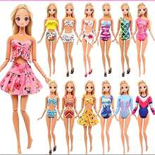 24pcs Accessory Set For 11.5 Inch Dolls: 5 Sets Of Swimsuits, 4 Pairs Of Glasses, 10 Pairs Of Shoes, 2 Swim Rings, 1 Hat, 2 Random Drink Cups (Doll And Children's Gift Not Included), Dollhouse Furniture - Multicolor - View 4