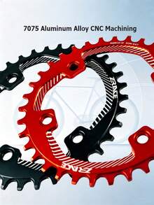 ZRACE BCD96-M MTB Asymmetric Chainring 32T 34T 36T 38T Black Red 4-Hole BCD96 For Mountain Bike Crankset - Black - View 6