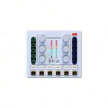Portable Live Streaming Sound Card Audio Mixer With DJ Effects And Voice Changer, USB Plug And Play, Compatible With PC And Laptop, Suitable For Live Streaming, Podcasting And Gaming - View 12