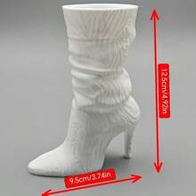 3D Printed High Heel Boot Shaped Storage Box, Cute Multi-Functional Organizer, Can Be Used As Toothbrush Holder, Makeup Brush Storage And Pen Holder, INS Style Desktop Decor Ornament - Multicolor - View 8