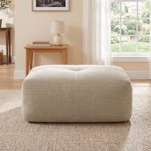 Hamlet Ottoman Cordstoff-Beige - 米色 - 查看 1