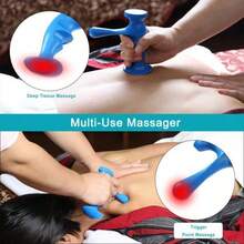 T-Shaped Trigger Point Massage Tool, Healthy Nylon Material, Soft And Skin-Friendly, Non-Irritating, Suitable For Neck, Shoulders, Arms, Legs And Feet - Multicolor - View 2