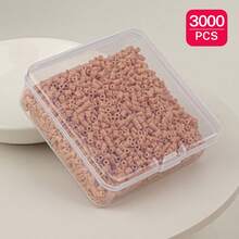 2.6mm Sundymot Fuse Beads, 3000PCS+ Brown G-Series Independent Packaging, With Small Square Box Storage, Anti-Spill, DIY Pendant Keychain, Jewelry Making Craft Materials, Graduation Season, Back To School, Christmas, Party Birthday Gift, Multi-Color 2.6mm Fuse Beads Bulk Refill Kit - 2.6mm Puzzle Beads - View 25