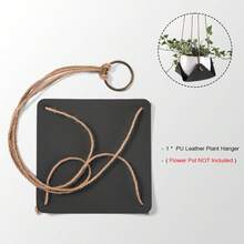PU Leather Plant Hanger, Pack Of 1, Indoor Outdoor Home Decor Hanging Planter Holder, No Flower Pot & Plant Included - Plant Hanger - View 11
