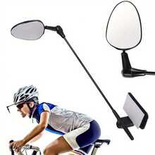 1 Pair Wide View 360° Adjustable Rotating Anti-Vibration Anti-Fall Bicycle Rearview Mirrors, With Convex Wide Angle Rearview Function, Suitable For Cycling And Biking - Multicolor - View 2