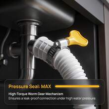 1pc Multi-Purpose Universal Soft Hose, Suitable For Air Conditioner/Washing Machine/Garden Watering And More Scenarios, Fits Most Faucets, Thickened Double-Layer Design Anti-Burst, Soft And Flexible Without Kinking - A - View 4