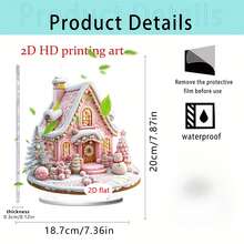 1pc Exquisite Christmas Tree Of Life Acrylic Ornament, Multiple Styles Available, Home Living Room Study Desk Decor, Holiday Atmosphere Decoration, Holiday Home Decor, Also Suitable As Gift, 2D Flat - Ornament - View 15