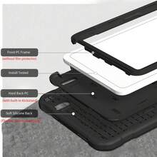 1件原裝保護殼，適用於 iPad 第10代 (2022, 10.9 吋)、(A16) 11 吋 (第11代, 2025)、11 (A16, 2025)、第7/8/9代 (10.2 吋, 2019/2020/2021)，軍規級重型防震耐用保護套，內建支架，適用於 iPad 第10代 10.9 吋平板電腦 - 紅藍 - 查看 7