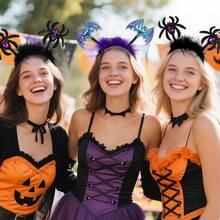 1pc Halloween Funny Headband Party Hair Accessory Photo Prop Performance Costume Bat Spider Headband - Multiple Styles - View 4