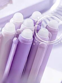 24 PCS Cute Cartoon Erasable Gel Pens, Soft Grip, Press-Button 0.5Mm Fine Tip, Adorable Pet And Food Patterns, - Back-To-School Supplies - Multicolor - View 7