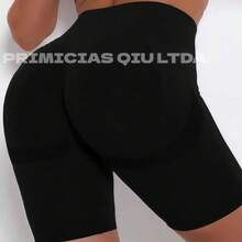Short Esportivo Levanta Bumbum Cintura Alta Sem Costura Valorize o Corpo Com Conforto - D.K.L - Aleatório - Visão 8