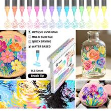 Flysea New Colorful Series 14pcs/Box, Vibrant Macaron Dopamine Gray Blue Green Brown And More Professional Acrylic Marker Pens, New Free Ink System, Multiple Color Combinations Available, Newly Launched, Better Quality, Smoother Writing Experience, Designed For Professional Artists - Sets - View 8