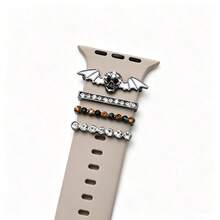 1 set decorazione Ognissanti con pipistrelli in diamante, cinturino decorativo per smartwatch con motivo a pipistrelli, adatto per cinturini di misura 38mm 40mm 41mm 42mm 44mm 45mm, confezione regalo speciale Ognissanti (escluso cinturino dell orologio) - Tagli Unica - Visualizzare 17
