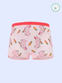 Random 8Pcs Girls' Cute Cartoon Animal Pattern Soft Comfortable Breathable Cotton Briefs - Multicolor - View 4