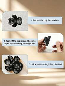 4pcs/Set Waterproof Dog Paw Protection Pads, Non-Slip Self-Adhesive Shoes Socks, Replacement Paw Pads, Prevent Dog Slipping - Multicolor - View 6