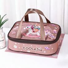 1pc Large Capacity Thickened Portable Insulated Lunch Bag, Cute Student Style, Back To School Essential, Suitable For Outdoor Picnic, Multi-Purpose, Can Be Used As Birthday Gift - View 8