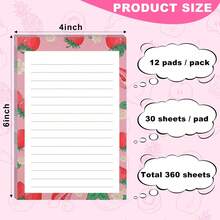 Lined Sticky Notes, 4 X 6 Inch Memo Pads With Lines, 6 Assorted Color Sticky Note Pads For Office, Home, Planning And Daily Notes - 12pcs - View 2
