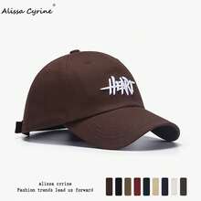Unisex Summer Baseball Cap, Small Face Effect, INS Korean Style, Large Head Circumference, Deep Crown Baseball Cap, Versatile Sun Hat, Independent Letter 3D Embroidery - A - View 6