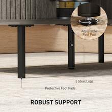 Coffee Table With Storage - Grey Wood Effect For Home - Grey - View 6