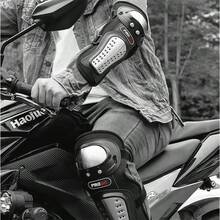 4-Piece Motorcycle Knee And Elbow Guard Set, All-Season, Stainless Steel Protective Structure, Off-Road Riding Anti-Fall Wear-Resistant Protective Gear, Shock Absorption, Riding Safety Protection Equipment - 4-piece Motorcycle Armor Set - View 1