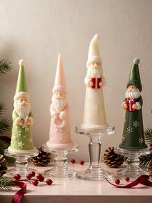 Santa Claus Shaped Long Candle Silicone Mold, Soft Silicone Easy Release, Suitable For Soy Wax, Aromatherapy Plaster, Handmade Soap, Resin DIY - Santa Claus - View 4