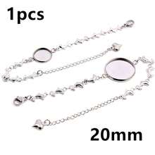 1 Piece 12-20mm Inner Size Crafts Stainless Steel Bangle Bracelet Cabochons Blank Base Tray Setting DIY Jewelry Making Accessories - Bracelet Display Stand - View 43