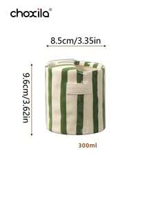 choxila 1pc Vintage Striped Hand-Painted Ceramic Mug, Creative Dual-Purpose Cup, Office Coffee Cup, Suitable For Breakfast And Afternoon Tea - Striped Ceramic Cup - View 9