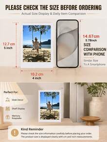 1-50 Personalized Photo Prints, Customized Photo Cards With Text, Mini Photo Printing, Wedding Party Decoration, Couple Gift, Aesthetic Photo Cards - Multicolor - View 8